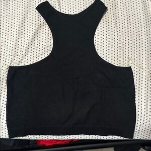 Black Racerback Crop Top